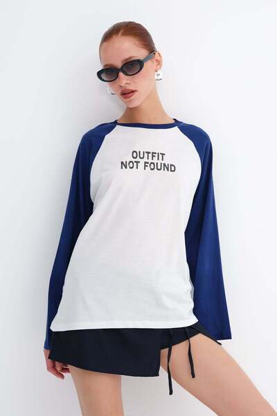 Addax Printed Long Sleeve T-Shirt B10739