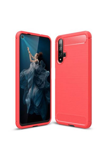 OEM Θήκη TPU Σιλικόνης με Ανθρακονήματα και Βουρτσισμένη Υφή για Huawei Honor...