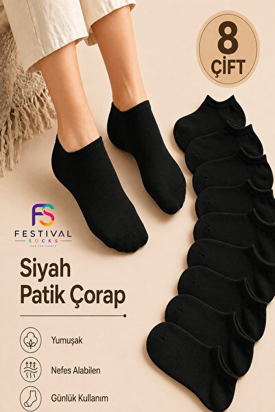 Festival Socks 8'li Kısa Patik Bilek Çorap Seti