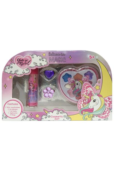 For You Gold Gift Box, You Go Girl, Makeup 6 Colors, Lip, 2 RINGS 2657