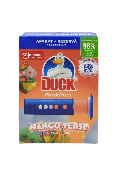 DUCK Odorizant WC Discuri Fresh – 36 ml, Mango