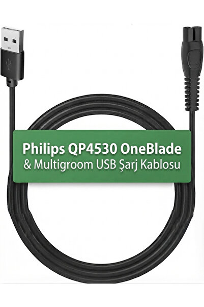 Philips My Polo Time QP4530 OneBlade & Multigroom USB Şarj Kablosu