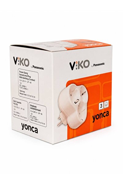 VİKO YONCA 3'LÜ TOPRAKLI FİŞ