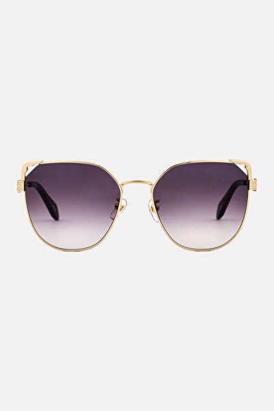 Just Cavalli Women SJC042 Round Sunglasses, Gold
