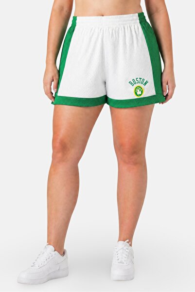 Mitchell and Ness Women Sportswear Fit Boston Celtics Basketball Shorts, Mult...