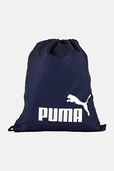Puma Men Brand Logo Gym Sack Bag, Navy