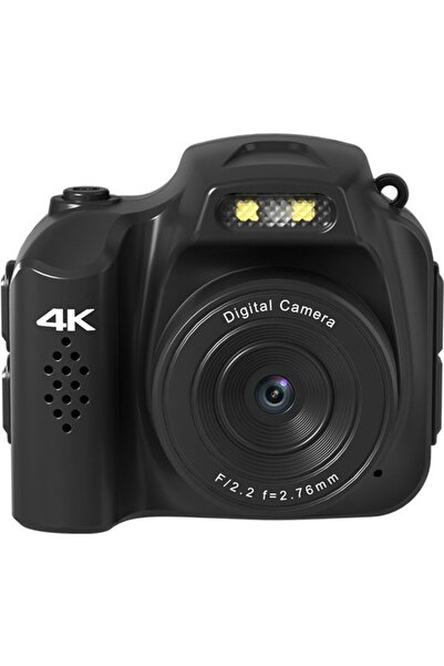 STARSTAR Mini Keychain Camera - 4K 64MP Vintage Digital Camera - Black