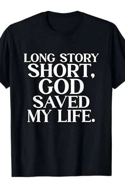 Astogria13 Long God Saved My Life-Shirt| Retro Graphic Tee Men & Women 220gsm...