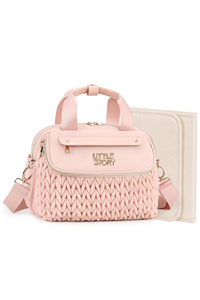 Little Story Compact Diaper Backpack with Changing Pad & Shoulder Strap – Wat...