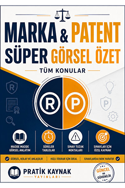Pratik Kaynak Yayınları Marka Patent Sınavı Süper Görsel Özet | Tüm Konular |...