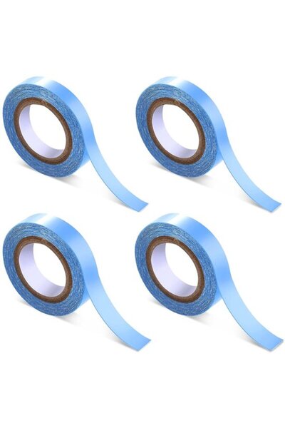 STARSTAR 4 rolls of waterproof, strong adhesive double-sided tape for lace fr...