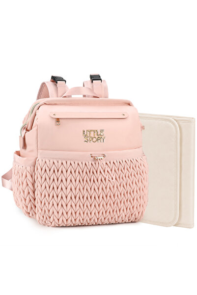 Little Story Diaper Backpack with Changing Pad & Laptop Sleeve – Water-Repell...