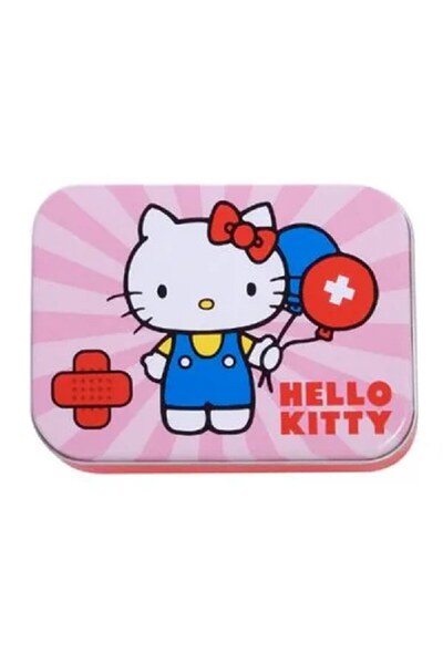 Air-Val Hello Kitty Τσιρότα σε Ροζ Μεταλλικό Κουτί (24 τεμάχια)