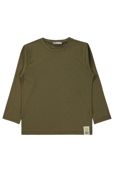 Civil Boys Basic Long Sleeve 6-9 Years Sweatshirt Km - Khaki