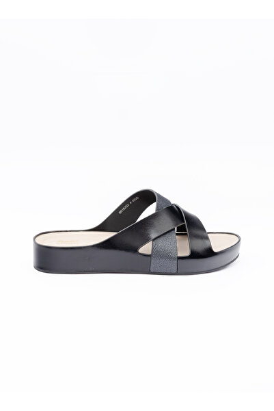 BATA Cross‑Strap Slide Sandals