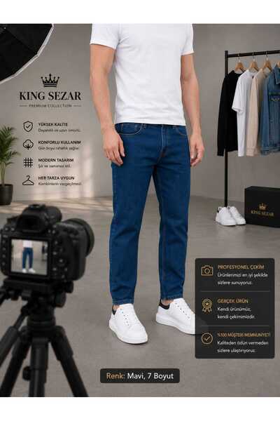 G GOLEND Men's Regular Fit Straight Leg Stretchy Lycra Denim Jeans Trousers