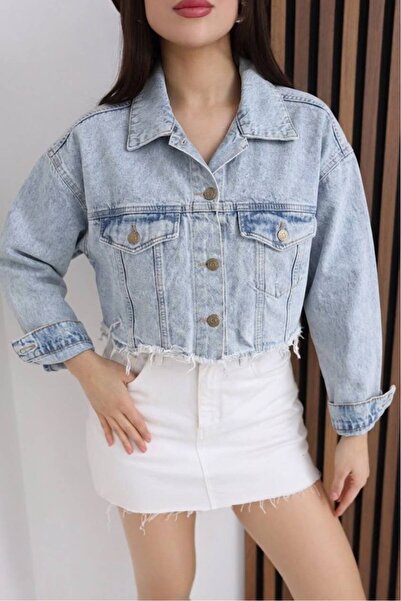 FioriModa Denim Crop Jacket