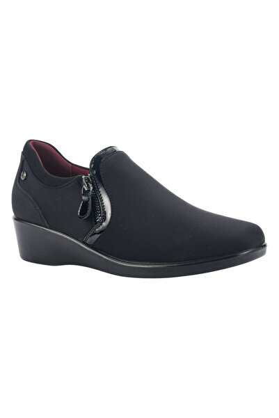 BATA Supportive Slip‑On Shoes with Zip Detail