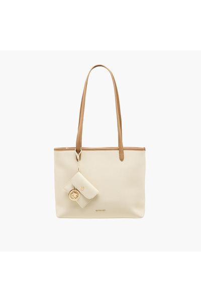 U.S. Polo Assn. US POLO ASSN. Textured Tote Bag with Coin Pouch