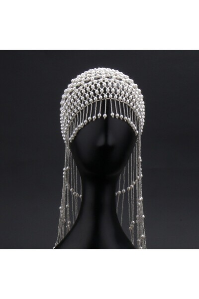 Choice7 TS-23290 Stylish Pearls Weave Hat Bride and Bridesmaids Headpiece Fas...