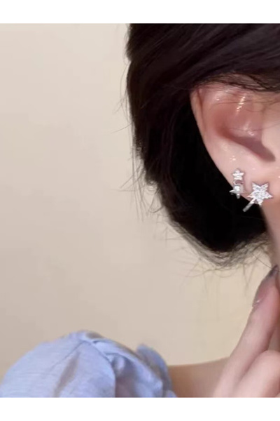 Take Two By Styli Star Clip-On Earrings