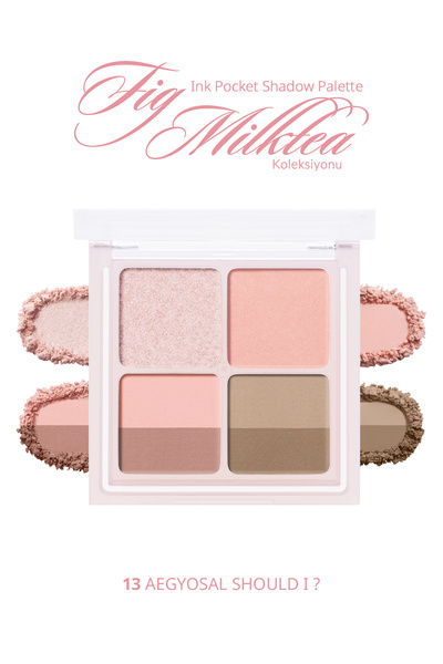 PERIPERA Işıltılı, Mat Tonlarda 4lü Far Paleti Ink Pocket Shadow Palette(13 A...