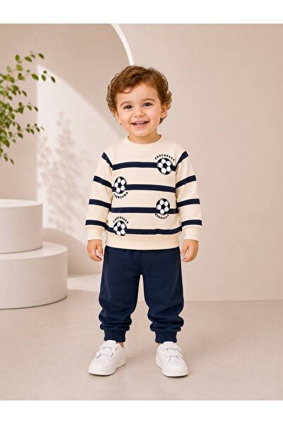 Milanlı Kids Boy's Top and Bottom 100% Cotton Seasonal Set