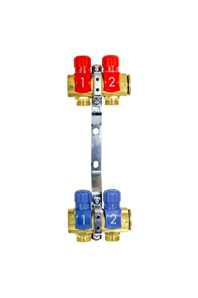 DIAMOND Kit distribuitor cu 2 căi, cu robinete, pentru încălzirea apei pentru...