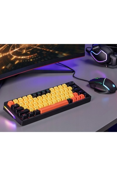 Tracer Gamezone Evo2 Tastatură mecanică de gaming cu hot-swap Galbenă