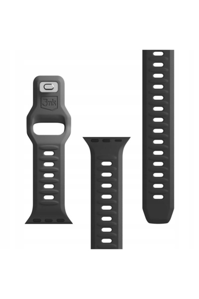 3MK Curea de ceas din silicon gri pentru Apple Watch 38/40/41mm