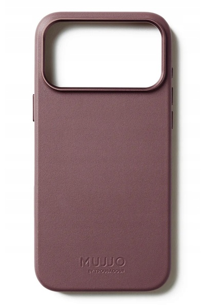 NO BRAND Mujjo iPhone 17 Pro Husă din piele MagSafe / Roșu Bronz
