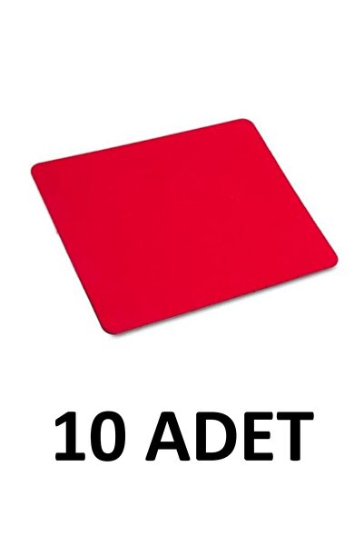 ADDISON 10 Pieces Red Mouse Pad 22 cm X 18 cm
