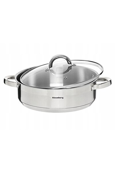 Klausberg Oală 28cm 6,0L inox cu capac KB-7174