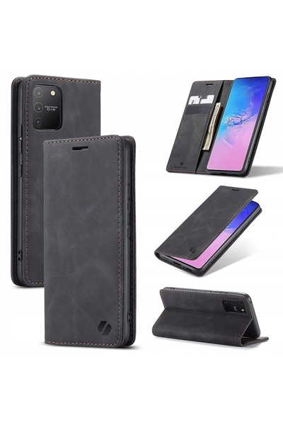 NO BRAND Husă tip portofel SPACECASE pentru Samsung Galaxy S10 Lite Negru