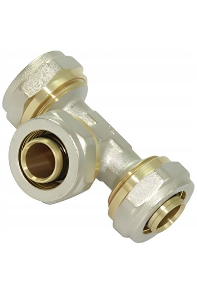NO BRAND Triunghi egal, tăiat, răsucit, PEX PERT Ø 25 x 25 x 25, alamă masivă