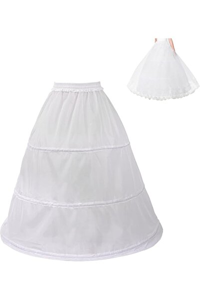 Dotail Dress Crinoline, 3 hoops, adjustable waist with drawstring, size S, Po...