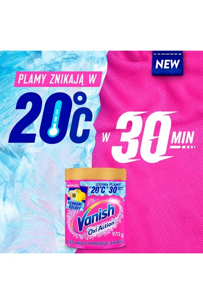 Vanish Odplamiacz Multi-acțiune Roz 2x970g