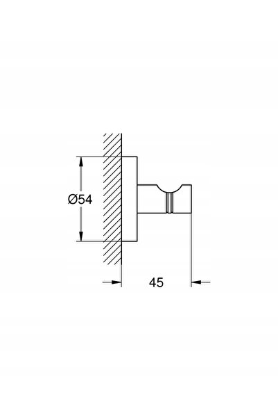 Grohe ESSENTIALS HACZYK NA RĘCNIK răsărit rece 40364GL1