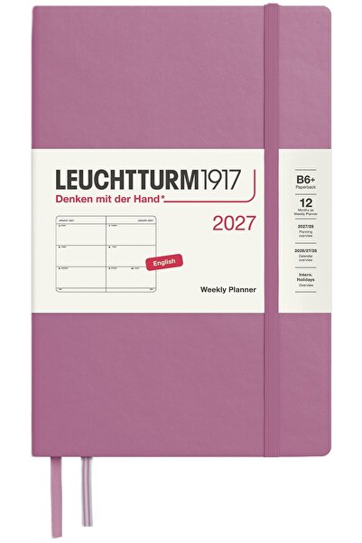 NO BRAND Agendă săptămânală orizontală B6 2027 Leuchtturm1917 ROSE