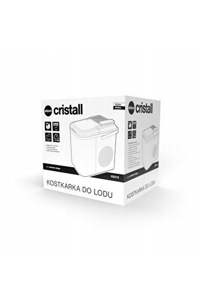 NO BRAND Tavă pentru cuburi de gheață 1.3 L, coș pentru gheață, set tavă pent...