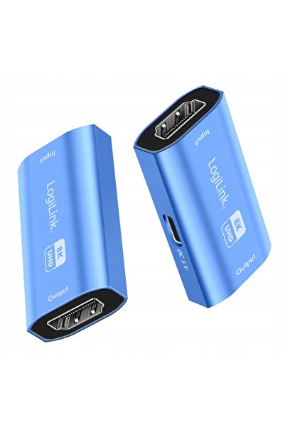 LogiLink Repetor și amplificator HDMI 8K 60Hz, Extensor de semnal HDMI 2.1 de...