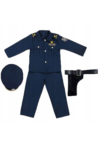 NO BRAND Costum de carnaval polițist POLICE 98/110 Mărimea S Toc Șapcă