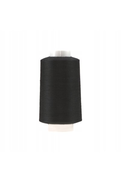 Łucznik Set de 4 bucăți ață de overlock pentru cusut, poliester negru, 4000m,...