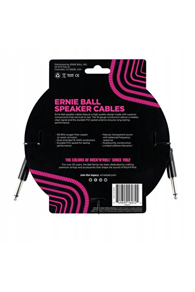 NO BRAND Cablu de difuzor ERNIE BALL tip coloană 0.9m