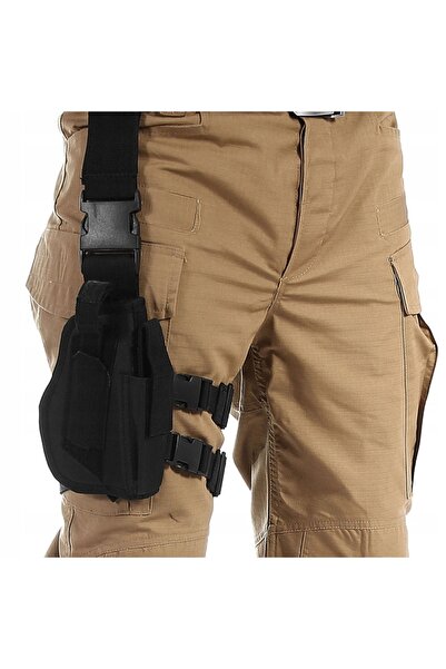 NO BRAND Toc de pistol pentru coapsă, culoare coyote tan, dreapta