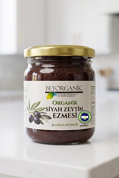 BEYORGANİK Organik Siyah Zeytin Ezmesi 185gr (Pestisit Analizli)