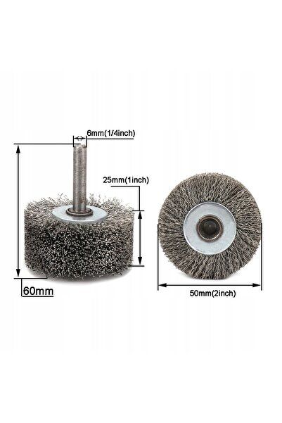 NO BRAND Perie de sârmă din oțel pentru rugină 50mm 25mm 6mm