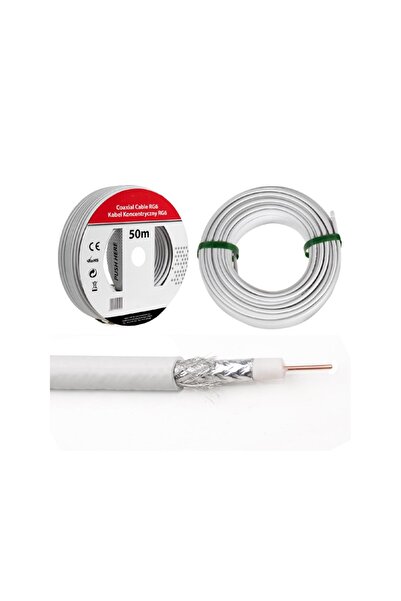 Maclean CABLU COAXIAL ANTENĂ/SATELIT MACLEAN, 1.0CCS RG6, 50M
