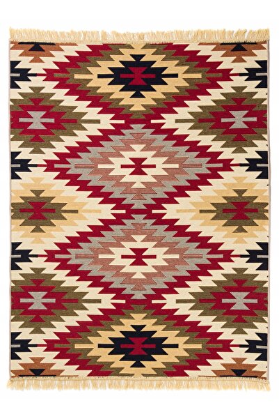 NO BRAND Covor Kilim Boho Aztec țesut 80x150 cm