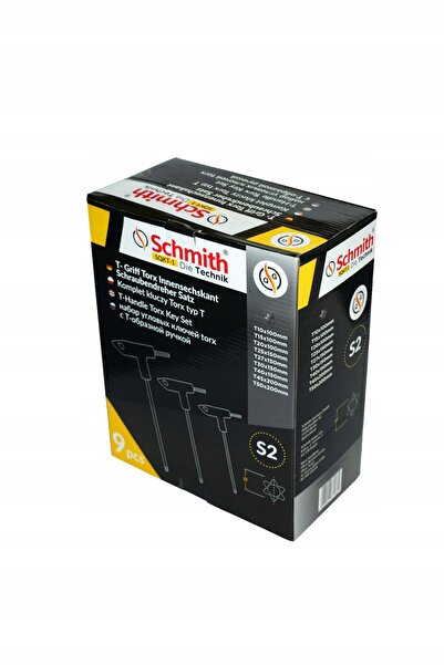 SCHMITH Set de chei TORX IMBUS tip T, T10-T50, 9 piese, cu suport.